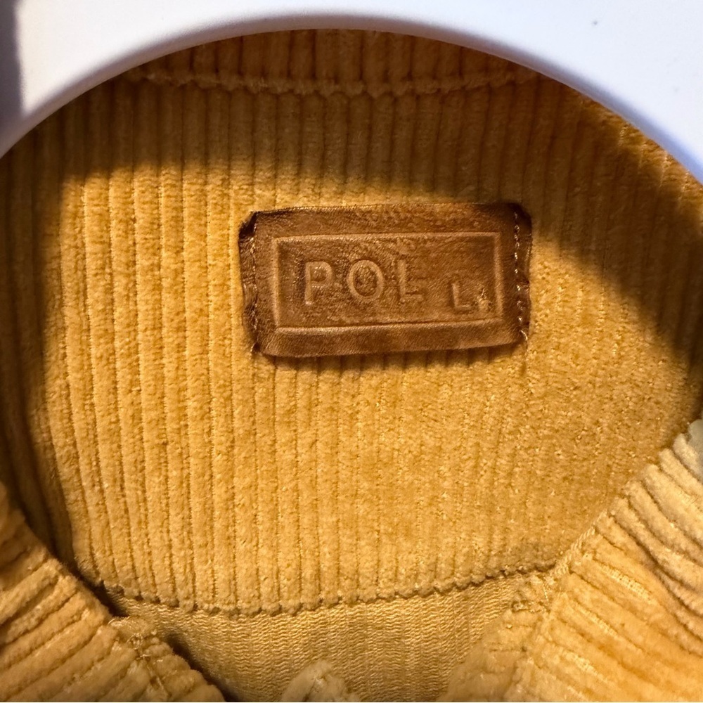 POL Raw Hem Distressed Golden Women's Corduroy Jacket Large - Picture 4 of 5
